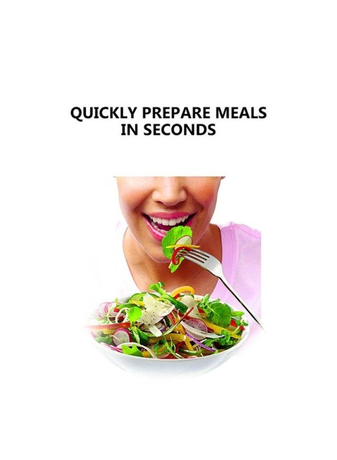 قطاعة خضراوات وفواكه كهربائية متعددة الاستخدامات - مزودة بـ 5 شفرات، 200 واط - Image 5